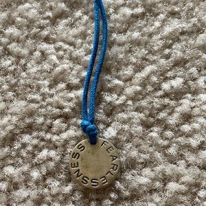 Sterling Silver Me & Ro Joyful Heart Foundation Fearlessness Disc Pendant/cord